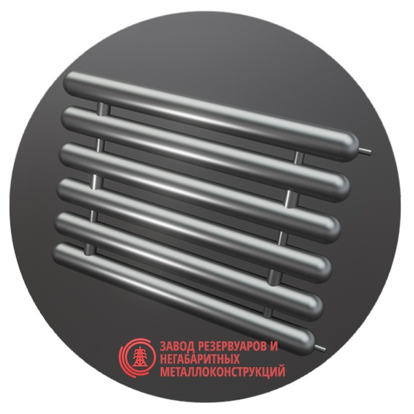 Регистры отопления шестирядные РСЭ-6x76x2.5-2000 мм