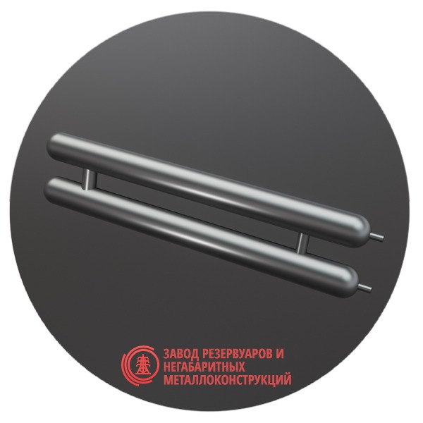 Регистры отопления двухрядные РСЭ-2x48x2.0-2000 мм